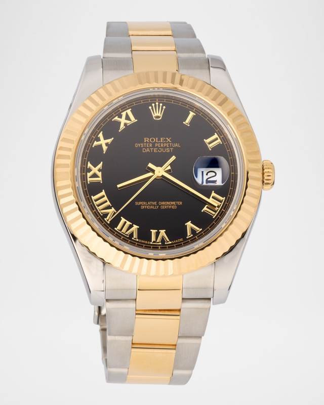 Rolex Stainless Steel and 18K Yellow Gold Datejust II 41mm Vintage Current Watch